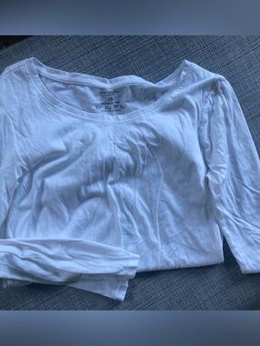 Primark White Lightweight Slouchy Top, Size XS